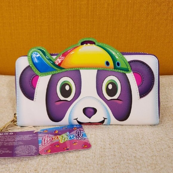 Loungefly Lisa Frank Panda Painter Cosplay Wristlet Wallet Zip Around NEW - Picture 1 of 14